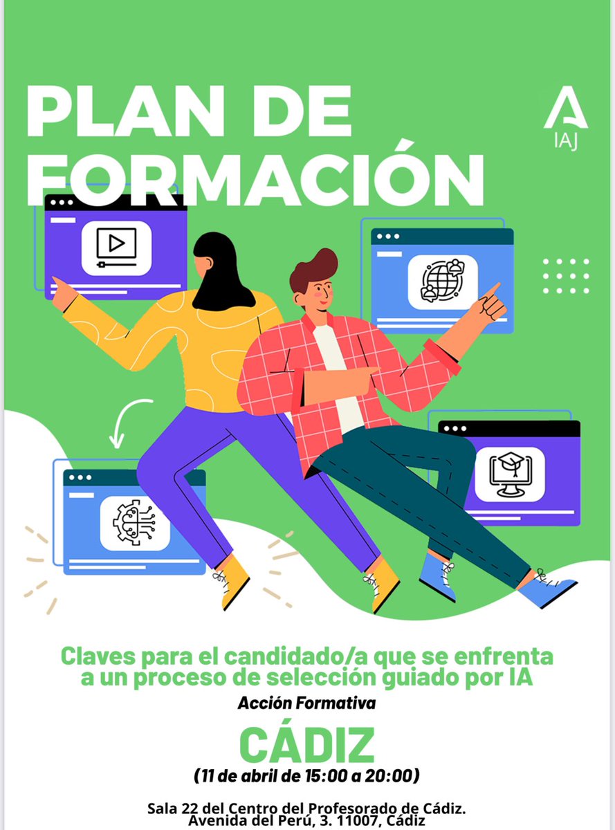 SergioRomeroJ's tweet image. 🗣️El próximo martes, en #Cádiz, y dentro del Plan Formativo 2023 del #IAJ, curso gratuito para afrontar con más garantías la nueva era de las #EntrevistasdeTrabajo mediante la #InteligenciaArtificial. 

ℹ️ Infórmate en formacionjuventud.es

@AndaluciaJunta 💚#formación #IA #AI