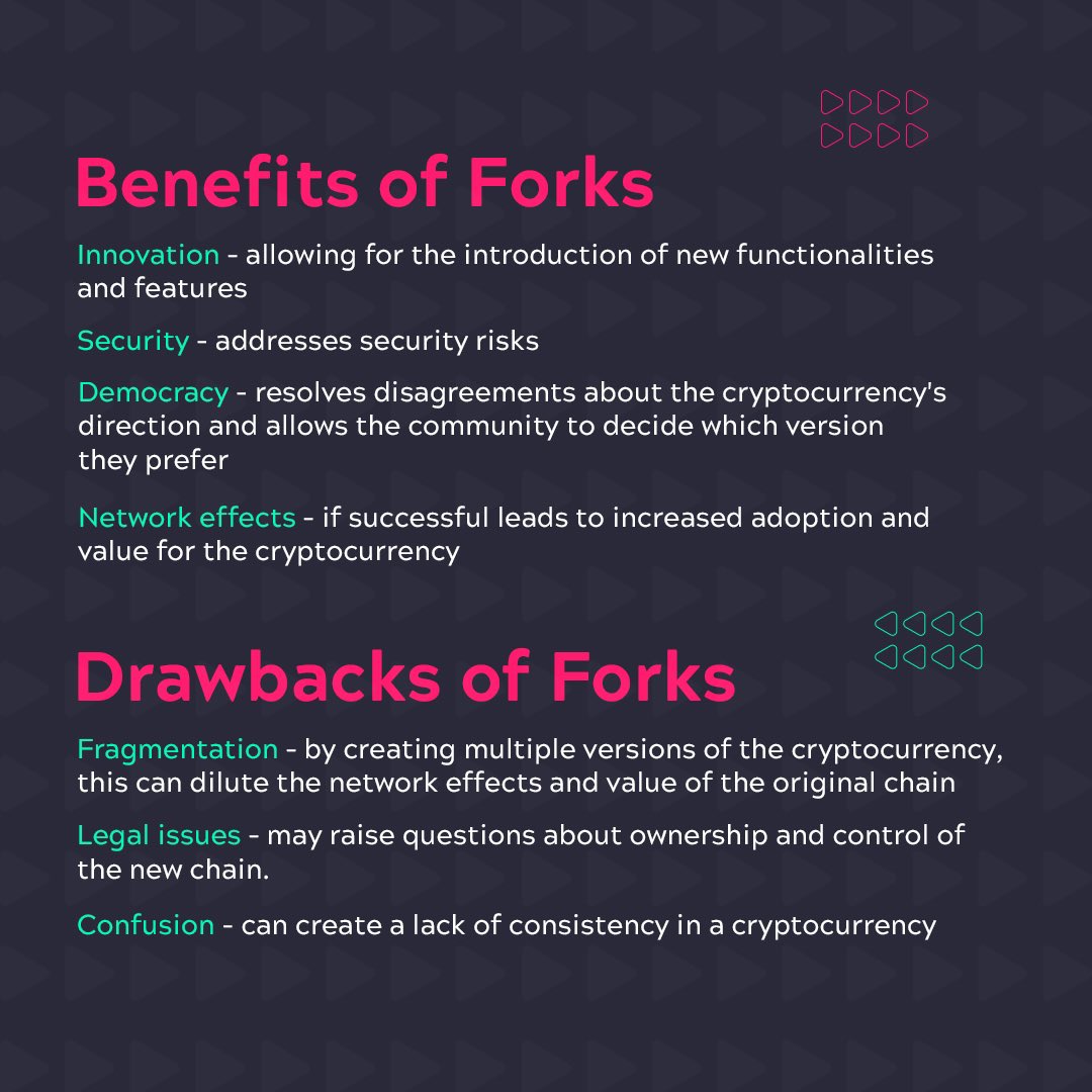 MidChains_'s tweet photo. Blockchain forks are a hot topic in the world of cryptocurrency. But what are they and what do they mean for your crypto? Let's take a closer look at the benefits and drawbacks of a blockchain fork.
 
#MidChains #Crypto #Investment #Trading #BlockchainFork #HardFork #SoftFork https://t.co/iVJyaV2teb