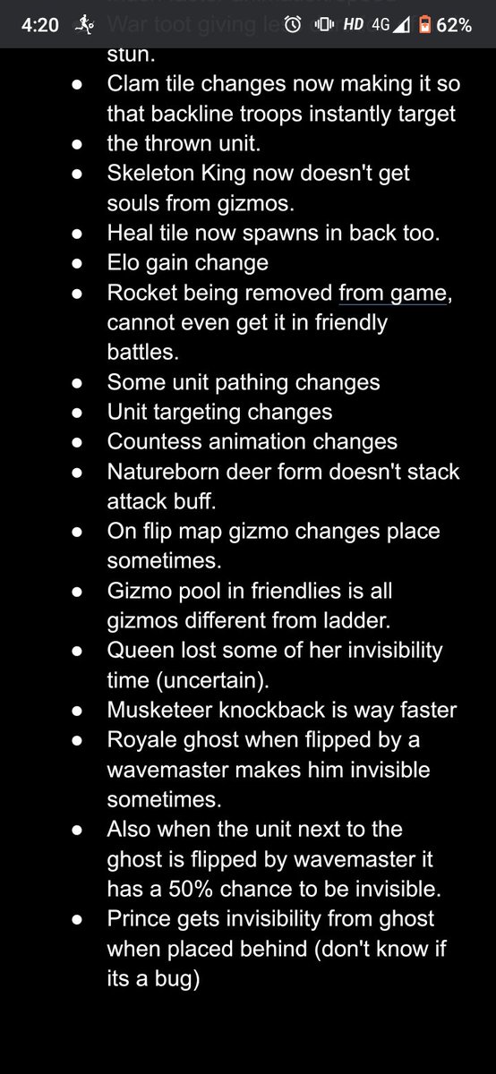 @Frame_Supercell <a href="/ClashMini/">Clash Mini</a> 
Here's this list of "unannounced" changes that were introduced, I know game is in beta but alot of these changes have major impact on how the game plays out, please look into them and fix them.
Credits to @olliediff and <a href="/RosaStole/">boom 🕵️‍♂️</a> for helping out.