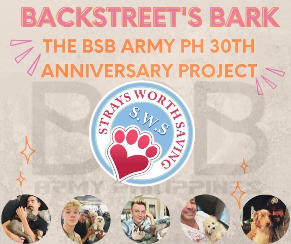 BSBArmyPH's tweet photo. As we all know, all our boys each have fur babies that they treat as family. The BSB Army PH took inspiration and decided to help the less fortunate fur friends. We are very thankful that we found Strays Worth Saving to be our partner for this endeavour.

@aj_mclean https://t.co/krgwIyTtNO