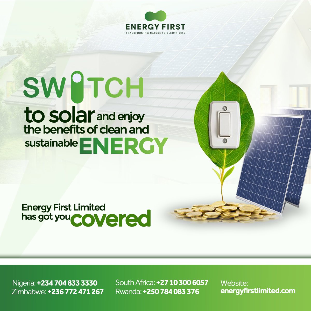 energyfirstltd1's tweet photo. How can renewable energy positively impact your life? 
From reducing your energy bills to improving air quality, the benefits are endless. 
Access more benefits when you have the switch today.

#RenewableEnergylmpact
#SustainableLiving https://t.co/iwwQiOK0jS