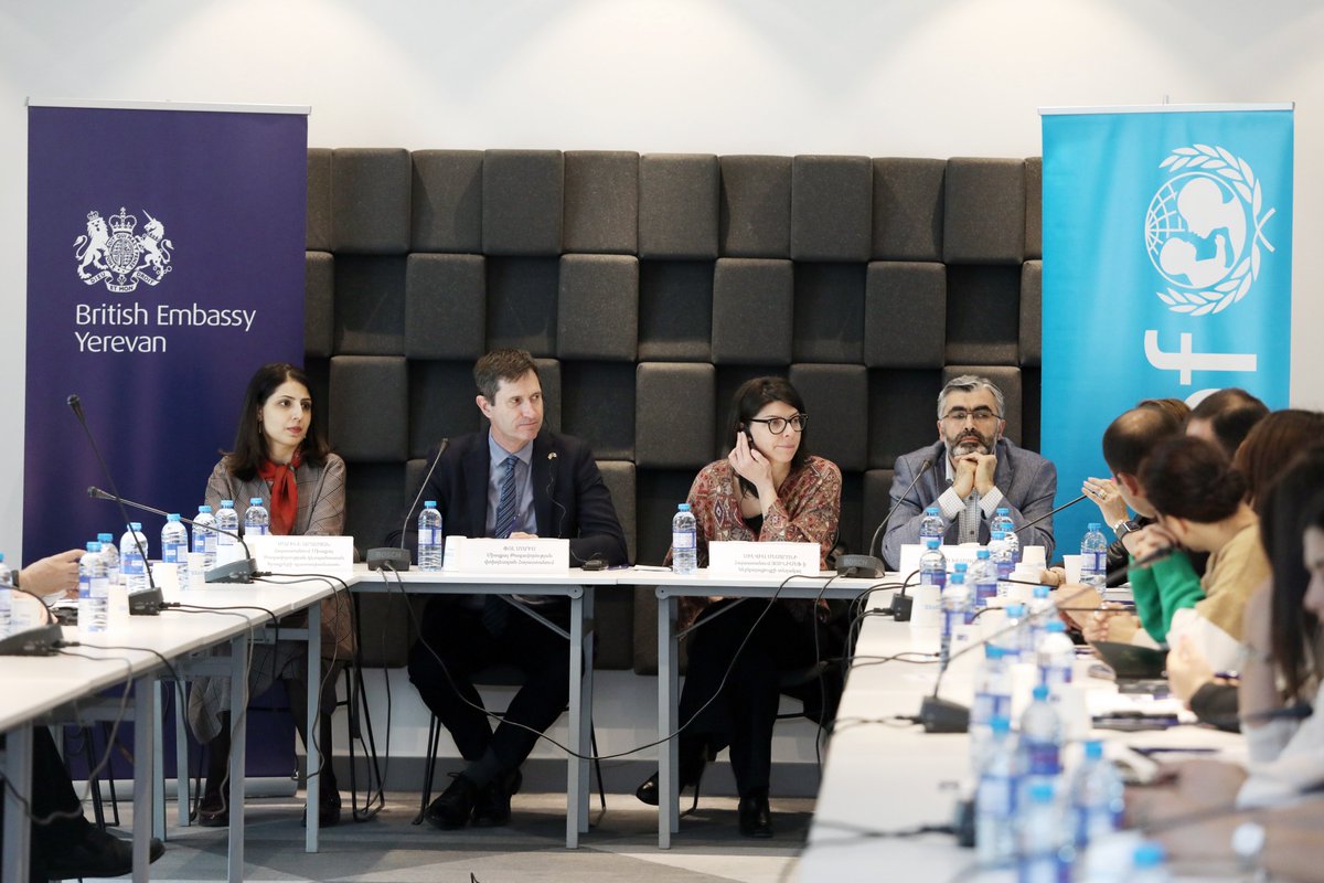 UKinArmenia's tweet image. Deputy Head of Mission Paul Morris attended the #UKCSSF UNICEF presentation on Protection of Children in Digital Environment: &quot;We welcome the commitment of Armenian stakeholders to address cyber threats and ensure safeguarding measure, especially for the most vulnerable.&quot;