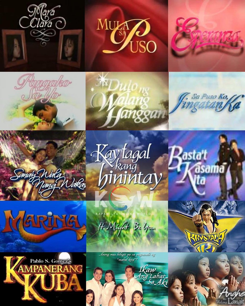 kowalerts's tweet photo. LOOK: Ang ilan sa mga top rating Kapamilya Seryes of 90's and early 2000's na tunay na minahal natin Part 1!! ❤️💚💙 #GustoKOW

Aling Teleserye rito ang inabangan niyo??
Kapamilya Forever ka if meron ka nito: https://t.co/mo2K4W9hmR https://t.co/aEQOcPuV0I