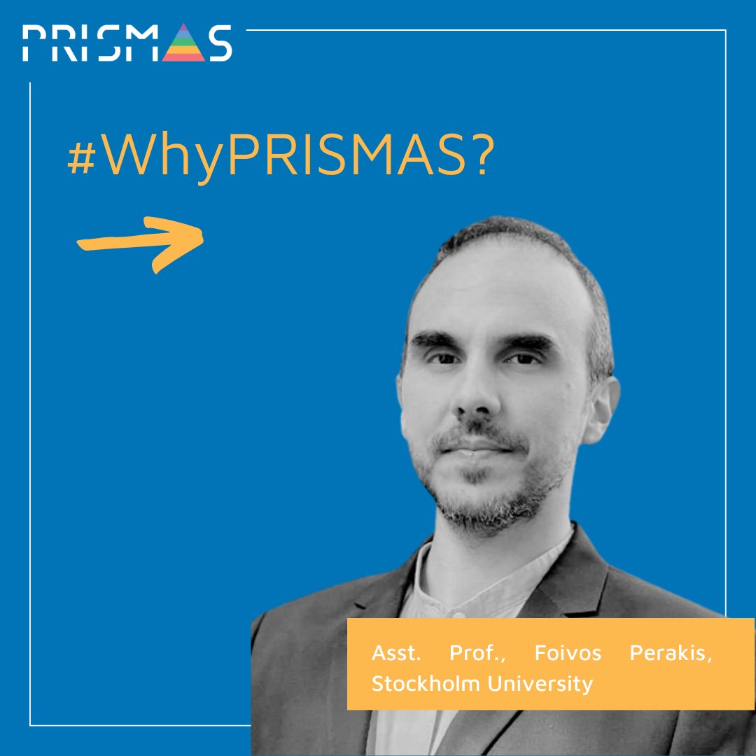 PRISMASPhD's tweet photo. Meet the PRISMAS PIs!
Today we´re introducing Foivos Perakis, Assistant Professor at Stockholm University.
Read more on how his clean energy - project is tackling societal challenges by developing a new tool to provide insights in nanostructured materials.
Apply now!
#JoinPRISMAS https://t.co/lreGTnS5yZ