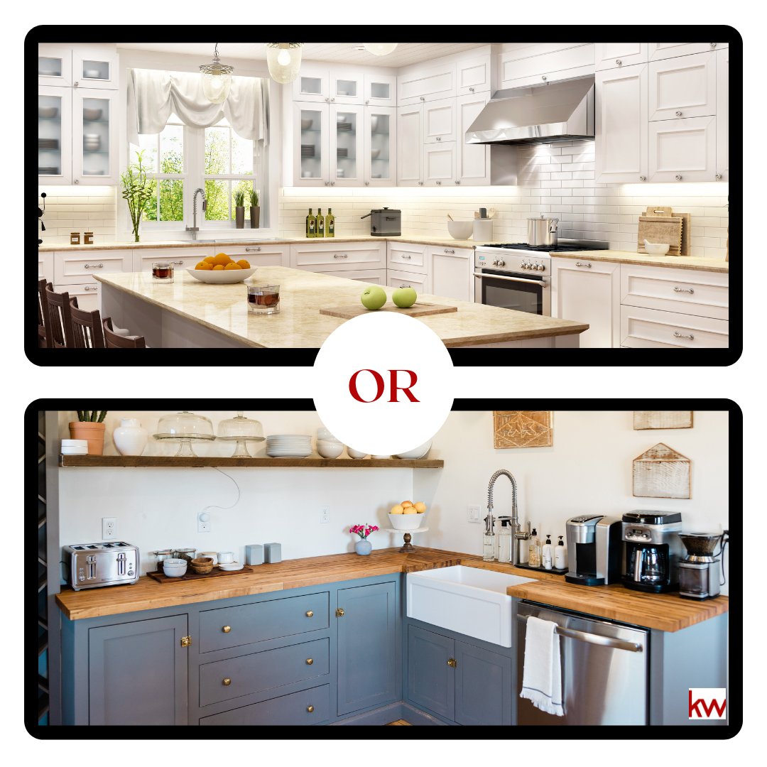 lukejonesre's tweet image. This or That? 

Which do you prefer: light cabinets or dark cabinets? Light cabinets can create an airy and spacious feeling, while dark cabinets add depth and warmth to a room. 

#kwexeter #devonuk #exeterlife #kellerwilliamsuk #amovingexperience #ukestateagents #devonliving