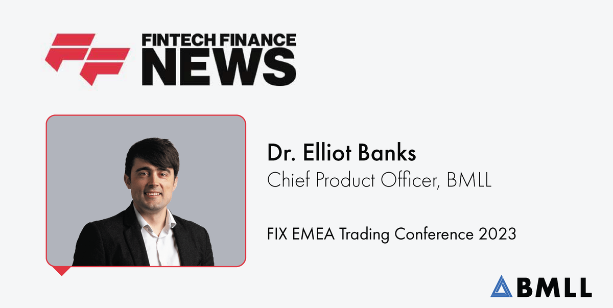 bmlltech's tweet photo. Our CPO, Dr Elliot Banks talked to @fintechf at #FIXEMEA2023 Conference. They discussed #Level3Data and how it gives users the ability to understand market behaviour, accelerate research, optimise trading strategies and generate alpha more predictably
https://t.co/z2N5HGT1SJ https://t.co/7VoWsImkES