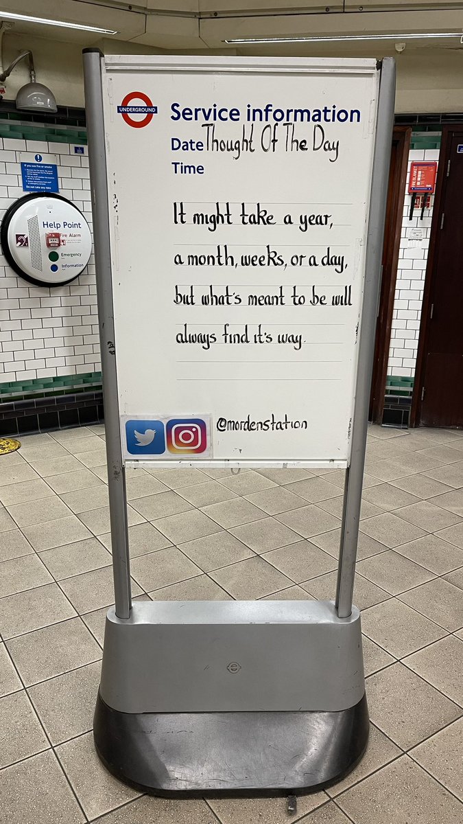 If you still want your Thought Of The Day fix follow <a href="/MordenStation/">Morden Station</a> where ex writer Glen is now based