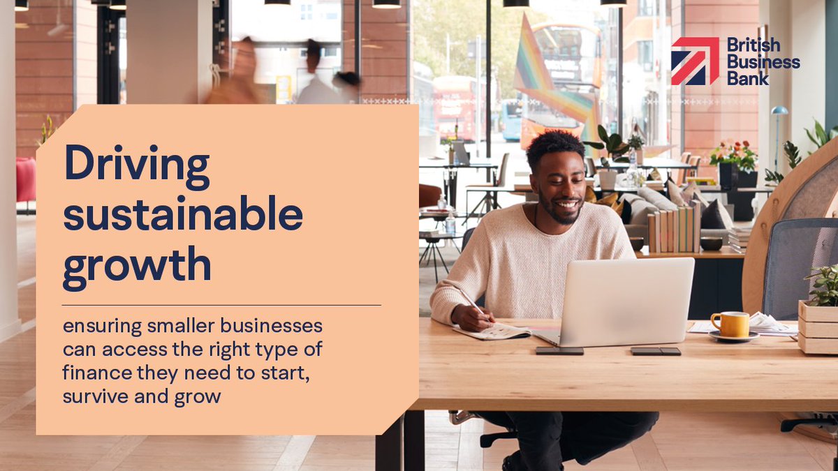 We drive sustainable growth, ensuring smaller businesses can access the right type of finance they need.

This strategic priority focuses on improving the debt finance markets that serve most smaller businesses over the long term. 

Find out more: british-business-bank.co.uk/what-the-briti…