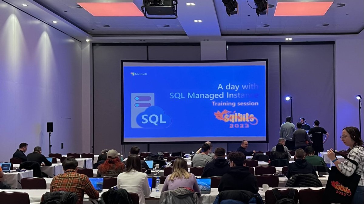SasaPopovicMSFT's tweet image. A day with Azure SQL Managed Instance
workshop at #SQLBits2023
We've busted some myths,
answered a lot of questions,
and hopefully prepared the interested folks
for the upcoming migrations to #SQLMI.