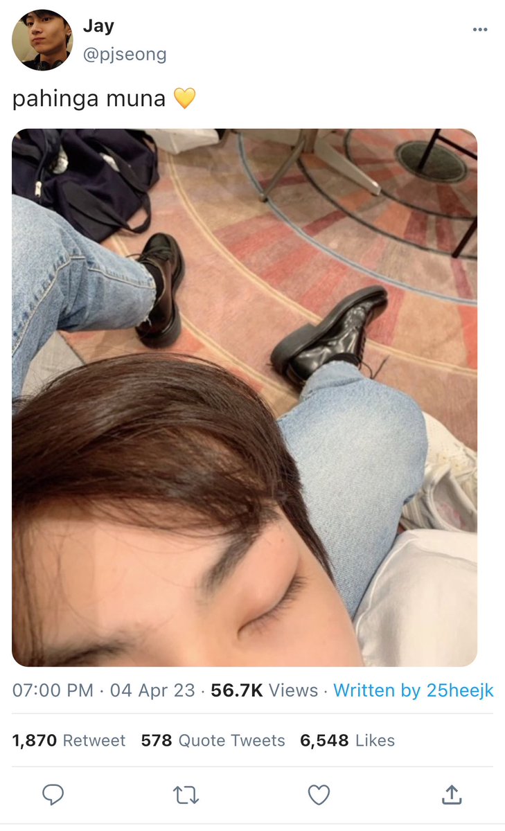 a rest with you after a tiring day
— a #jaywon few tweets au