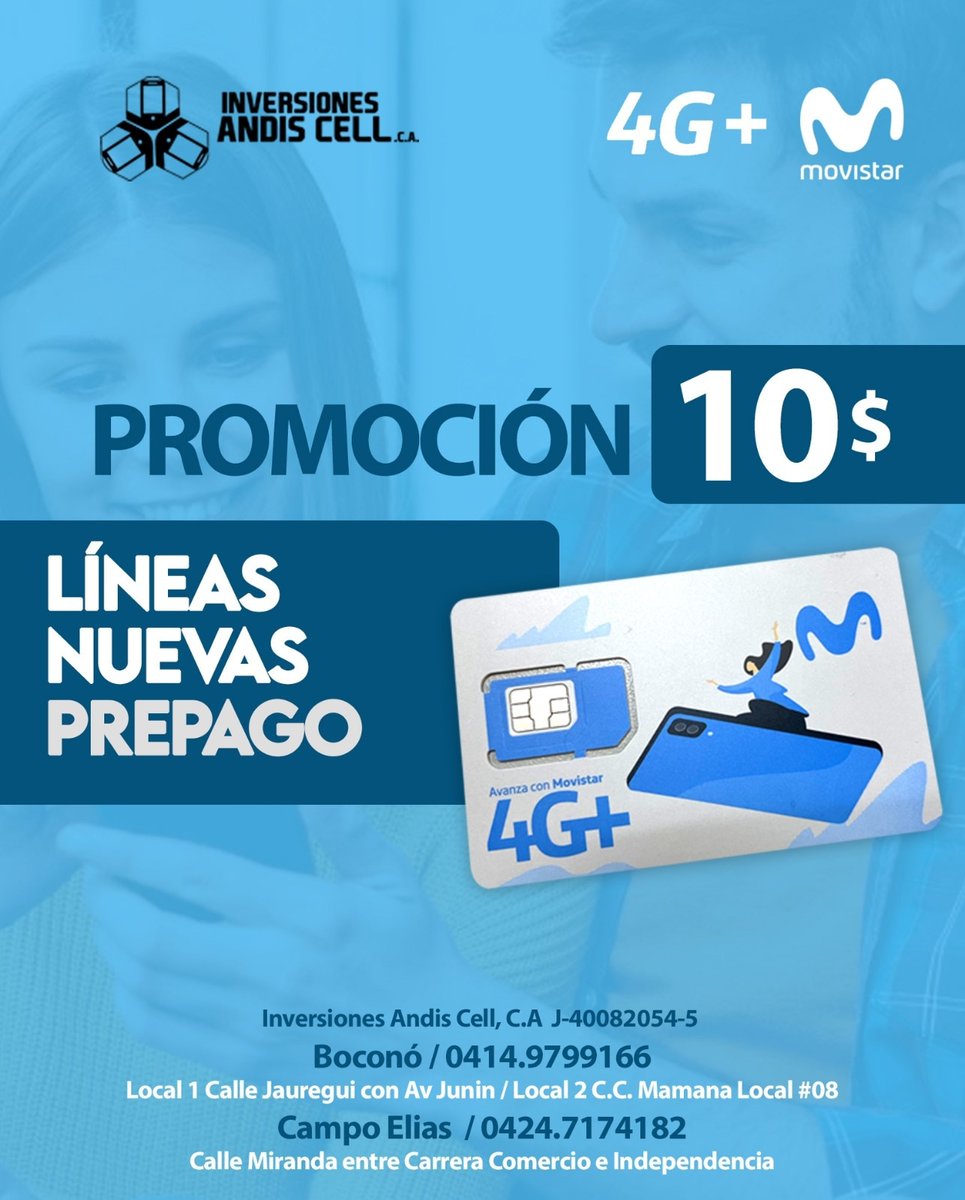 ANDISCELL's tweet image. Super Precios 
Whatsapp 
0414-9799166
de Lunes a Sábado.  Visítanos o Pregunta por Nuestras Formas de Pago y Envíos . ENVIAMOS A TODA VENEZUELA 
#Boconó