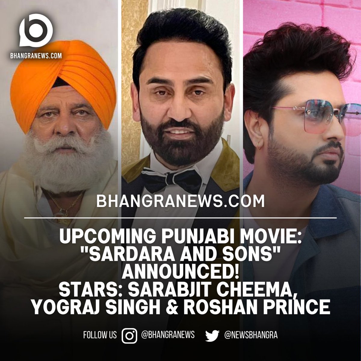 The upcoming Punjabi movie titled 'Sardara and Sons' announced! @SarbjitCheema @yograjofficial @TheRoshanPrince @iampankajBatra 

bhangranews.com/punjabi-singer…

#bhangranews #sardarandsons #punjabimovie #sarabjitcheema #roshanprince #yograjsingh #pankajbatra #nuclearproductions