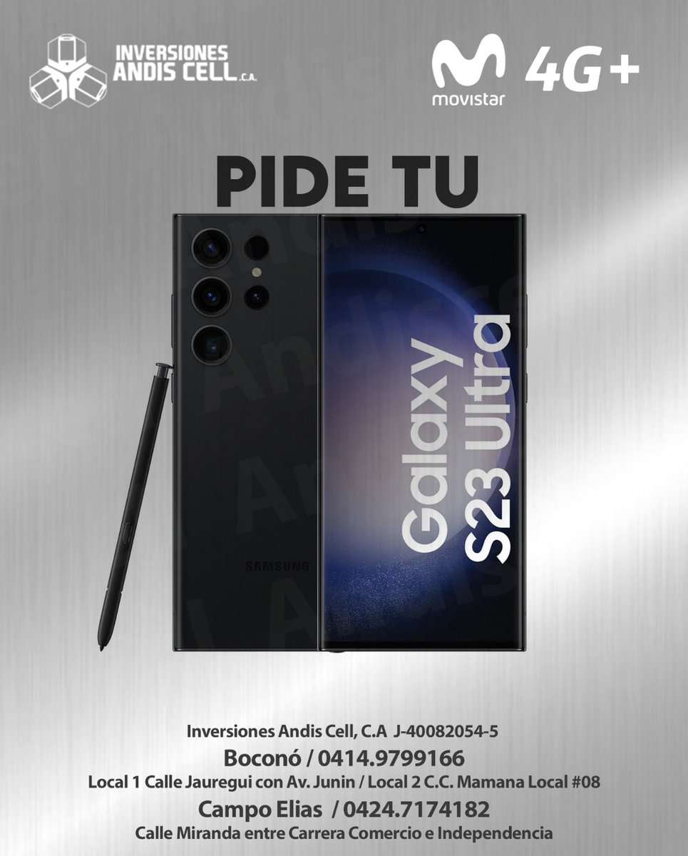 ANDISCELL's tweet image. Super Precios 
Whatsapp 
0414-9799166
de Lunes a Sábado.  Visítanos o Pregunta por Nuestras Formas de Pago y Envíos . ENVIAMOS A TODA VENEZUELA 
#Boconó