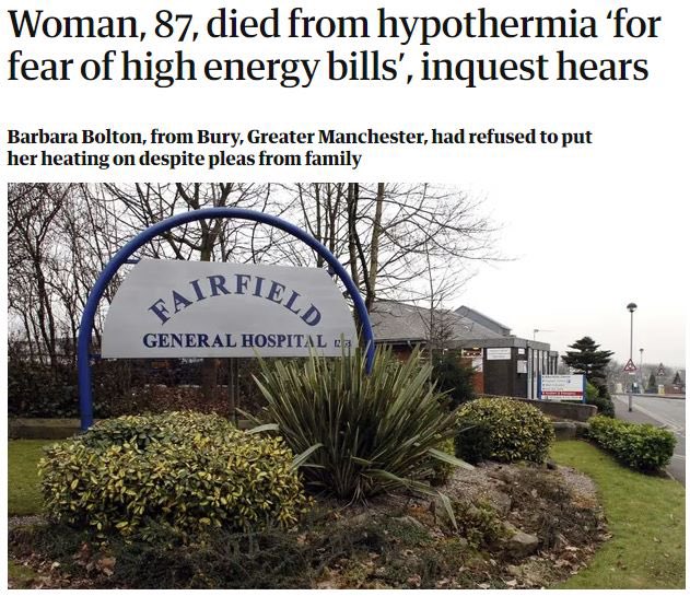 The_TUC's tweet image. Suella Braverman has claimed £25k for energy bills for a house she doesn't use.

Meanwhile an 87 year old woman, who worked until 82, has died from hyperthermia in her home because she was worried about the cost of heating.