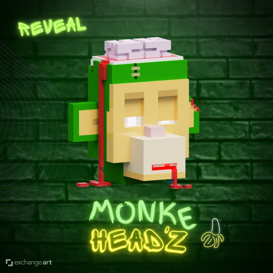 SolSlices's tweet photo. GM ALL ✌️🍰

🌴🐵Monke Head'Z Reveal 🐵🌴

Welcome Monke zombie 🧠🧟‍♂️

As usual, animation reveal tomorrow 🔥 https://t.co/FdEFVZA94a