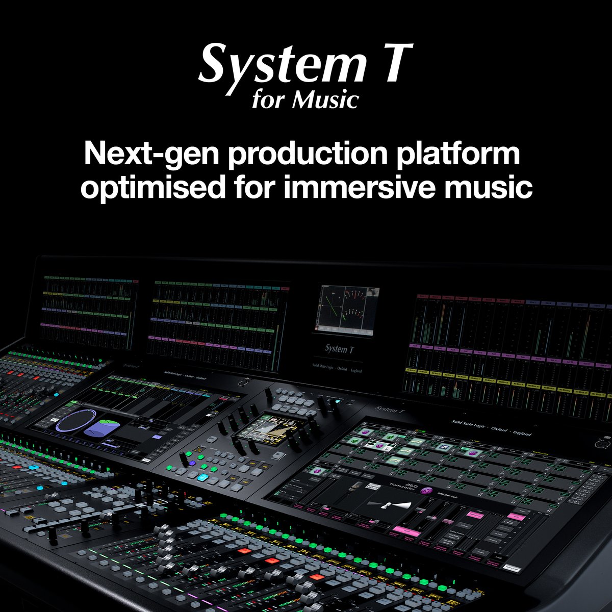 solidstatelogic's tweet photo. Solid State Logic’s next-gen digital music production platform is here.

Introducing System T for Music.

Checkout System T for Music here - https://t.co/90ZBaMg5DY

#SolidStateLogic #SSL #SystemTforMusic #MusicProduction #ImmerisveMusic https://t.co/q77WwyzkPq