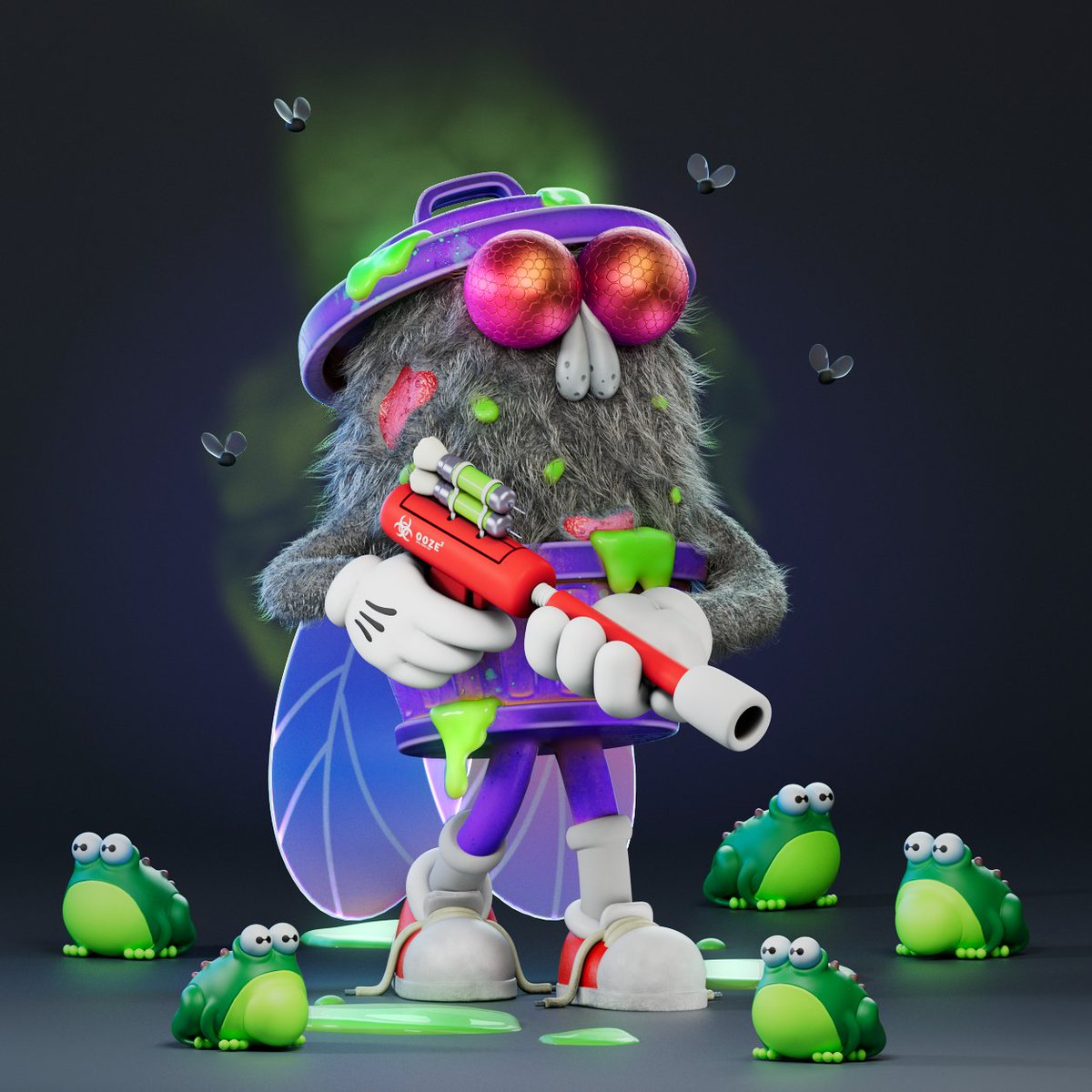 ArtFlame (@artflame5) on Twitter photo 🗑️bzz bzzz 🪰
Finally finished my garbage art! 💚 <a href="/garbagefriends/">Garbage Friends ♻️</a>
I love the design of this guy and these frogs and therefore I was happy to create it in 3D🐸🦠
🟢 <a href="/_typicalfriends/">Typical Friends 🌎</a> <a href="/MotionMarkus/">Markus Magnusson 🤝</a> <a href="/Blondie23LMD/">Blondie23LMD</a> <a href="/ToNiOiLLuSiOn/">Tonio</a> <a href="/YoDontMentionMe/">PlasmaEcho 💥</a> <a href="/Swan5on/">Swan 🦢</a> <a href="/jerezizzz/">Jereziz</a> 🟢 🗑️bzz bzzz 🪰
Finally finished my garbage art! 💚 <a href="/garbagefriends/">Garbage Friends ♻️</a>
I love the design of this guy and these frogs and therefore I was happy to create it in 3D🐸🦠
🟢 <a href="/_typicalfriends/">Typical Friends 🌎</a> <a href="/MotionMarkus/">Markus Magnusson 🤝</a> <a href="/Blondie23LMD/">Blondie23LMD</a> <a href="/ToNiOiLLuSiOn/">Tonio</a> <a href="/YoDontMentionMe/">PlasmaEcho 💥</a> <a href="/Swan5on/">Swan 🦢</a> <a href="/jerezizzz/">Jereziz</a> 🟢