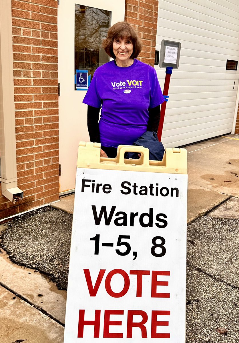 deevoit's tweet photo. I voted this morning for Diane Voit for Waukesha School Board. As I have said on thousands of my campaign door hangers: I WOULD APPRECIATE YOUR VOTE TODAY. #VoteApril4 #voteVoit
Working TOGETHER to build GREAT PUBLIC SCHOOLS in the @waukeshaschools for ALL kids to succeed! https://t.co/4gnF6tnZl1