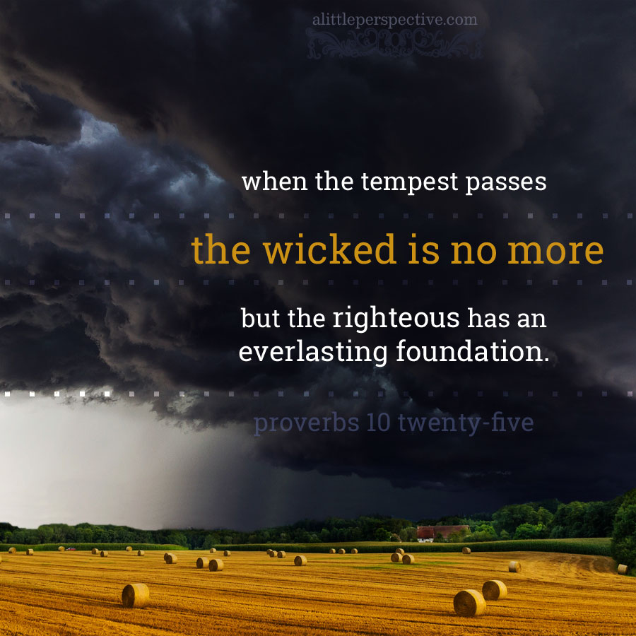 Christine982Mil's tweet image. When the tempest passes, the wicked is no more, but the righteous has an everlasting foundation.

#Proverbs 10:25 #Bible #WisdomBooks #VerseOfTheDay #DailyBread #Scripture #ScripturePictures #ScriptureArt

alittleperspective.com/welcome-to-scr…