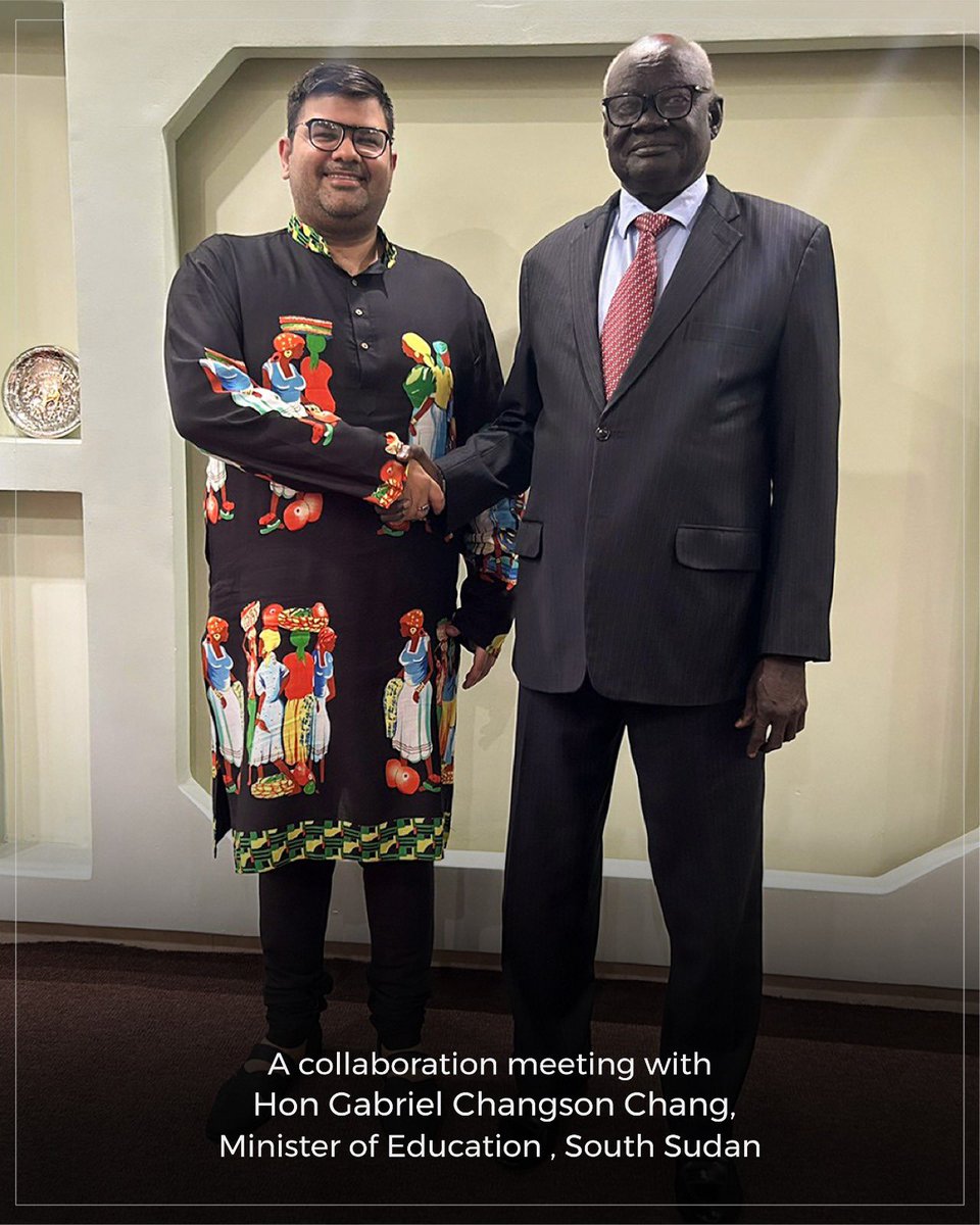 nabhit_kapur's tweet photo. Kind enough to meet current and former minister for education.. The minister highlighted various needs for developing a collaboration in educational sector and with institutions of higher learning 

#southsudan #peace #diplomacy @eoijuba https://t.co/qhh9GbBzHs