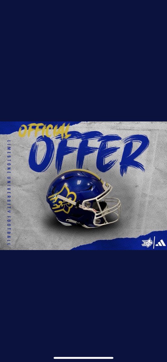 #AGTG ✞ After a conversation with <a href="/coachfurrey/">Mike Furrey</a> , I am extremely blessed to receive an offer from Limestone University!!! <a href="/GregPort17/">Greg Porter</a> <a href="/train0187/">TRAINBUILT PERFORMANCE</a>  <a href="/LimestoneFB/">Limestone Football</a>