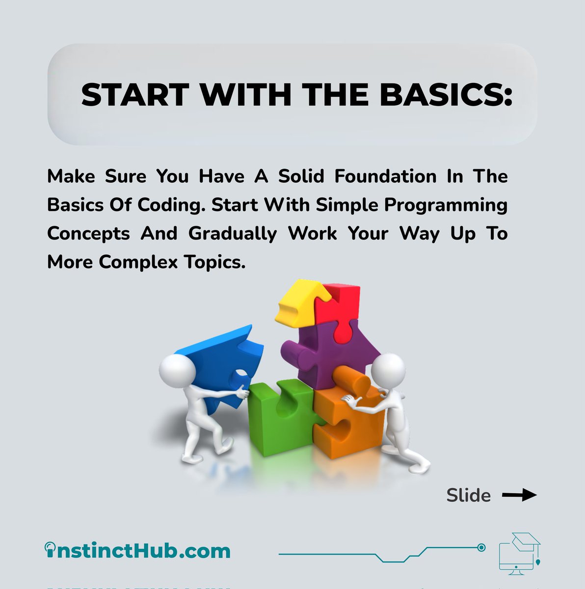 InstinctHub's tweet image. Coding is all about logical thinking. Want to improve your logic skills and become a better coder? Look no further than our latest post!
.
.
.
.
.
.
#CodingSkills #ProgrammingLogic #TechTips #DeveloperSkills #LearnToCode #CodeNewbie #CodeBetter #ProgrammingJourney #TechEducation