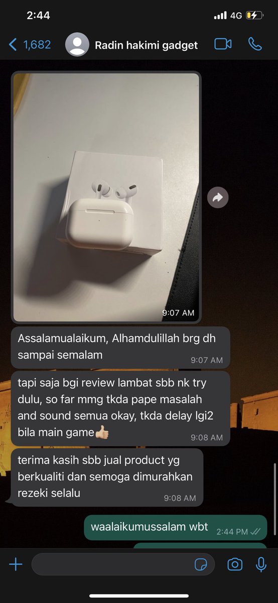 Airpods Pro Version 2 
- Rm99 sahaja gais 😭🔥😭🔥
Market price mahal niii 😭‼️

Tengokla feedback ni, kita hanya masukkan barang premium tau !!!