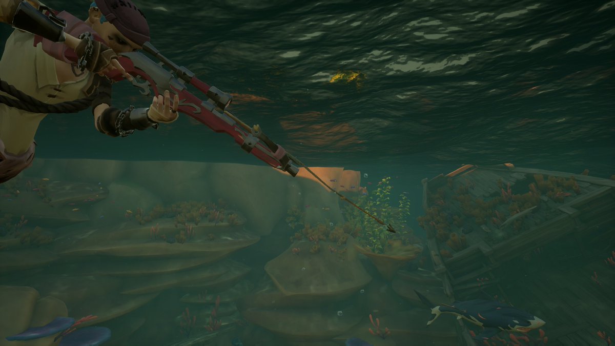 In a second before

#SoTShot theme: Catch Of The Day 
#SeaOfThieves <a href="/SeaOfThieves/">Sea of Thieves</a>