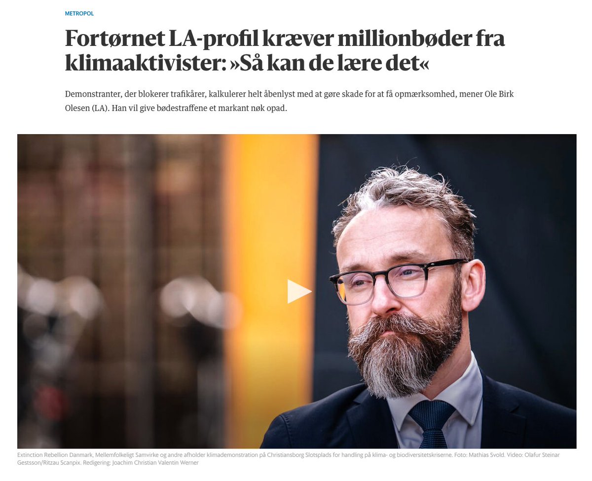 <a href="/LiberalAlliance/">Liberal Alliance</a> når lastbilchauffører blokerer vejen og <a href="/LiberalAlliance/">Liberal Alliance</a> når klimaaktivister blokerer vejen. 

Jeg tager hykleri til 500 #dkpol