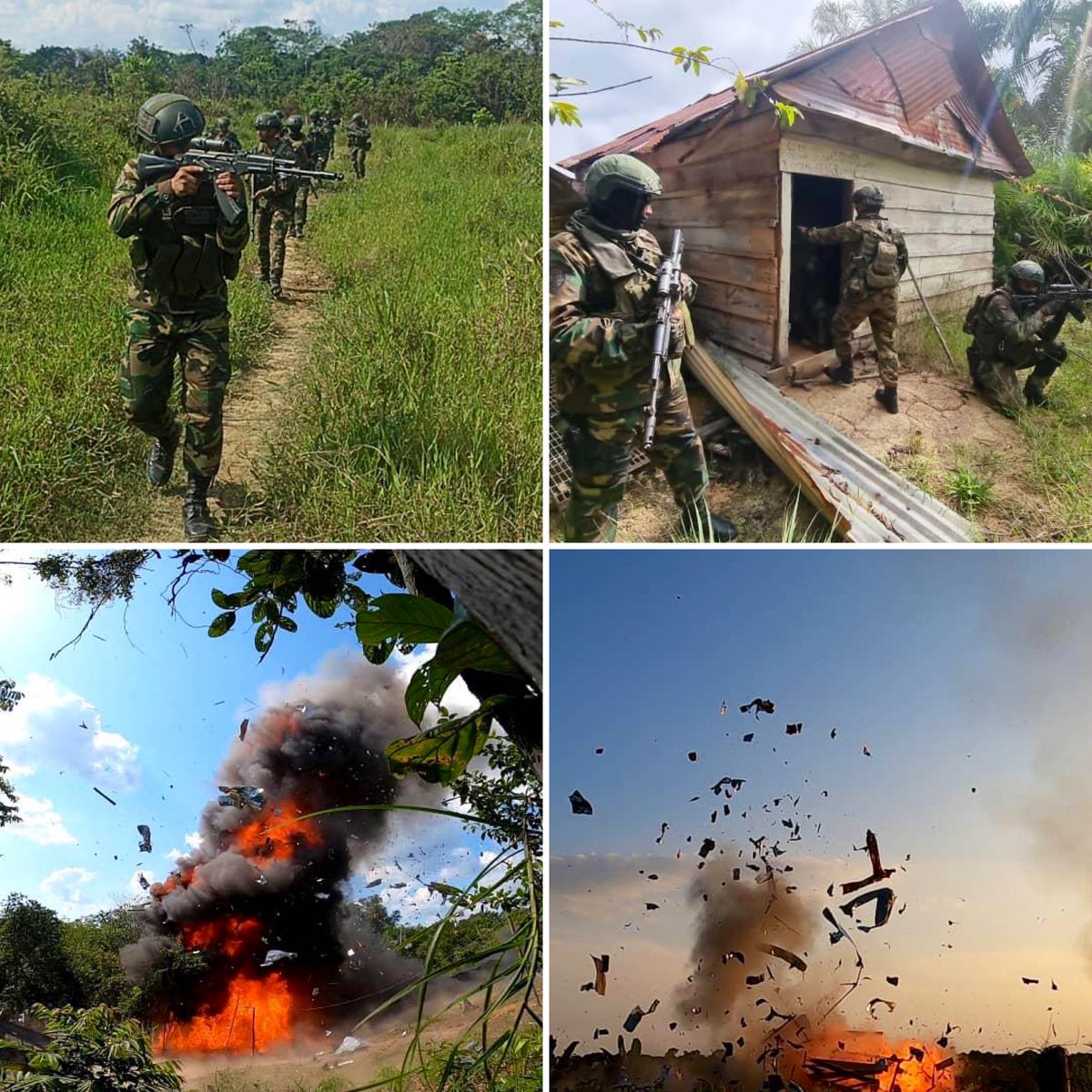 dhernandezlarez's tweet photo. En Venezuela no se podrán establecer bases extranjeras o instalaciones que tengan de alguna manera propósitos militares. #FANB en salvaguarda de nuestra soberanía nacional, desmantelará y destruirá cualquier instalación con fines bélicos e ilegales.

#EscudoBolivariano2023 https://t.co/NXICmxL4NE