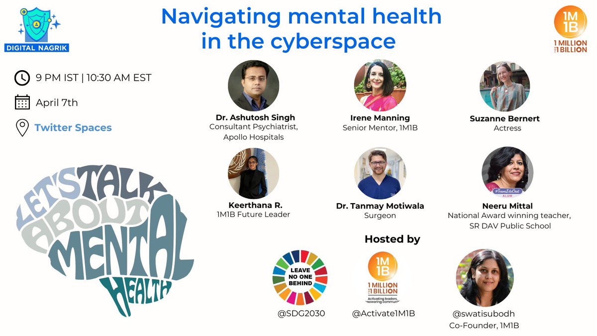 MindsAligned's tweet photo. This Friday at 9 pm!!
#MentalHealthAwareness #here #health https://t.co/r0BGrDwgkm