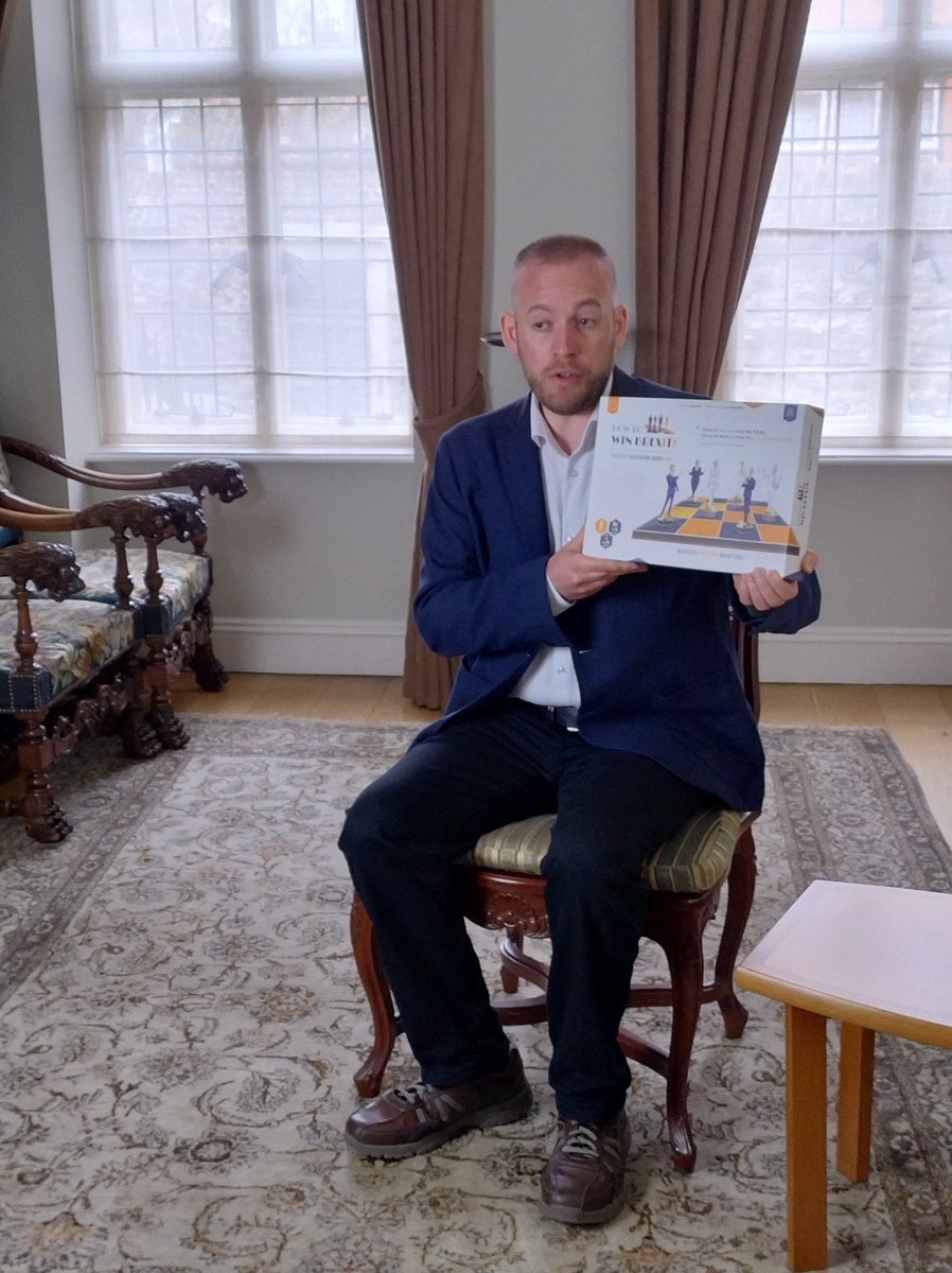 BrexitBoardGame's tweet image. We donated our #HowToWinBrexit #boardgame to @MuseumOfBrexit! Game&apos;s Creators @jangrzymski @RussellDFoster also spoke about how our boardgame brings more historical understanding of #Brexit. Many thanks to @DrBrexit to help this happen&amp;amp;looking forward to future joint cooperation!