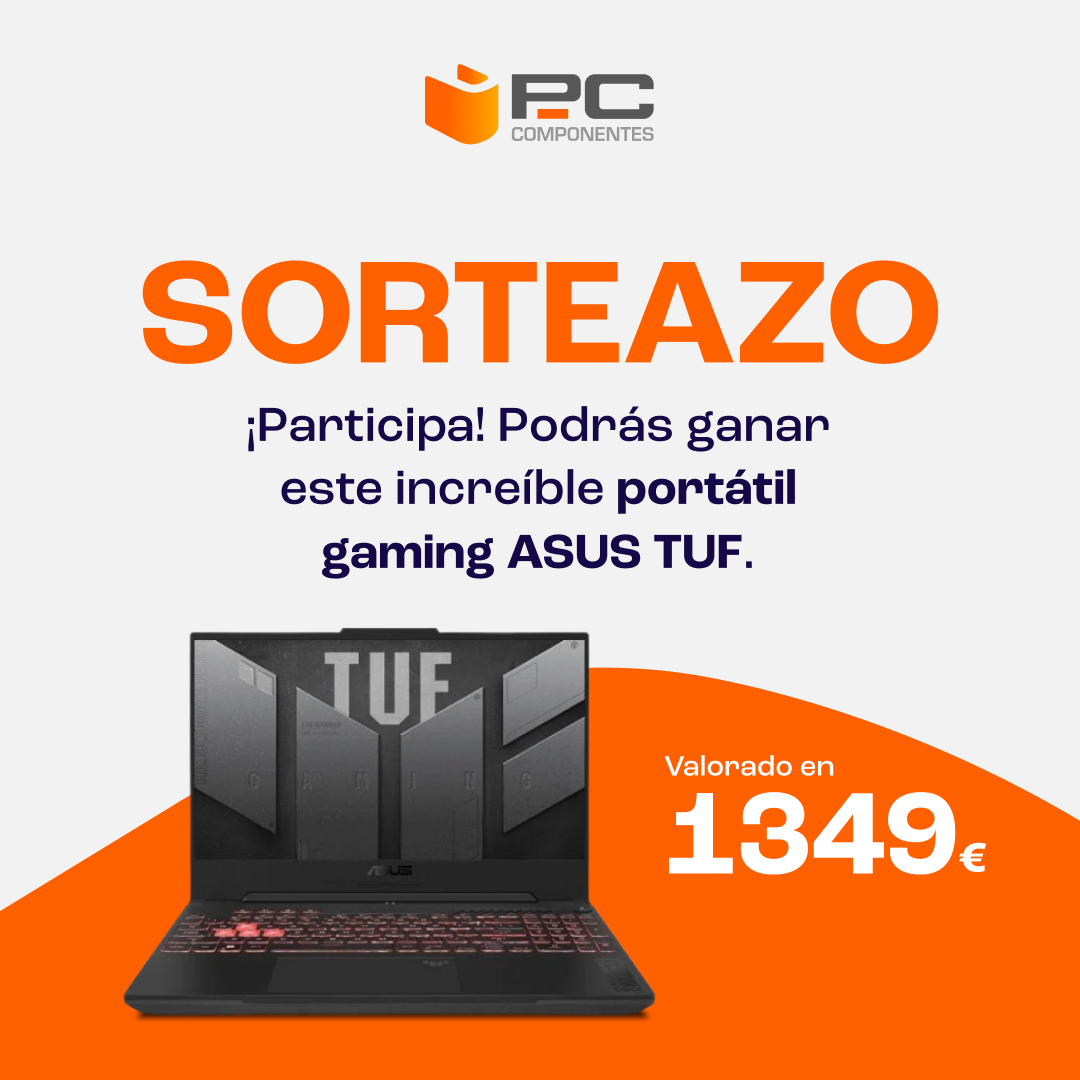 🚀¡𝙎𝙊𝙍𝙏𝙀𝘼𝙕𝙊!🚀

😱 ¡Llévate este portátil gaming ASUS TUF con RTX 4060 valorado en 1349€! 

1⃣ RT🔃 y síguenos
2⃣ Comenta terminando la frase "PcComponentes lo quiero para..." 
3⃣ Confirma tu participación aquí 👉 pccom.co/3ZH67v4

Suerteeeee! 🍀