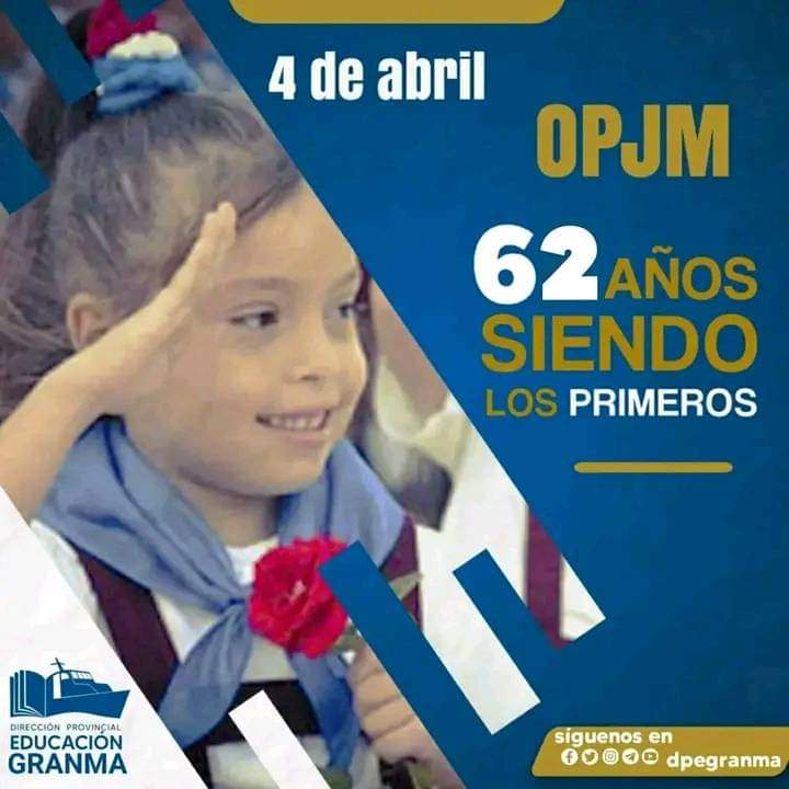 Felicidades a nuestros pioneros y a y a la <a href="/UJCdeCuba/">UJC de Cuba</a> que están de aniversario. <a href="/CubaMined/">MINED</a> <a href="/PresidenciaCuba/">Presidencia Cuba 🇨🇺</a> 
<a href="/elsa_ena/">Ena Elsa Velázquez Cobiella</a> <a href="/Eugeniocubano/">Eugenio González Pérez</a> <a href="/Marlen31443761/">Marlen Triana Mederos 🌷</a>