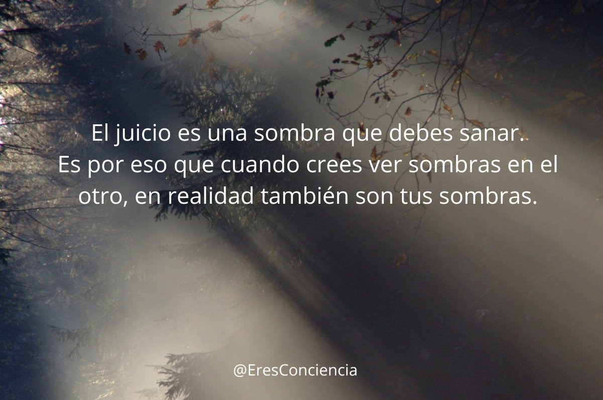 Procura No Juzgar, Procura siempre ponerte en los zapatos del otro. 
¿Quiénes somos? ¿Qué tan perfecto somos para Juzgar? ¿Qué sabemos de la vida de ese ser que juzgamos? 
Detrás de cada cuerpo físico, hay un Ser Espiritual en evolución, y todos tienen su propio proceso.