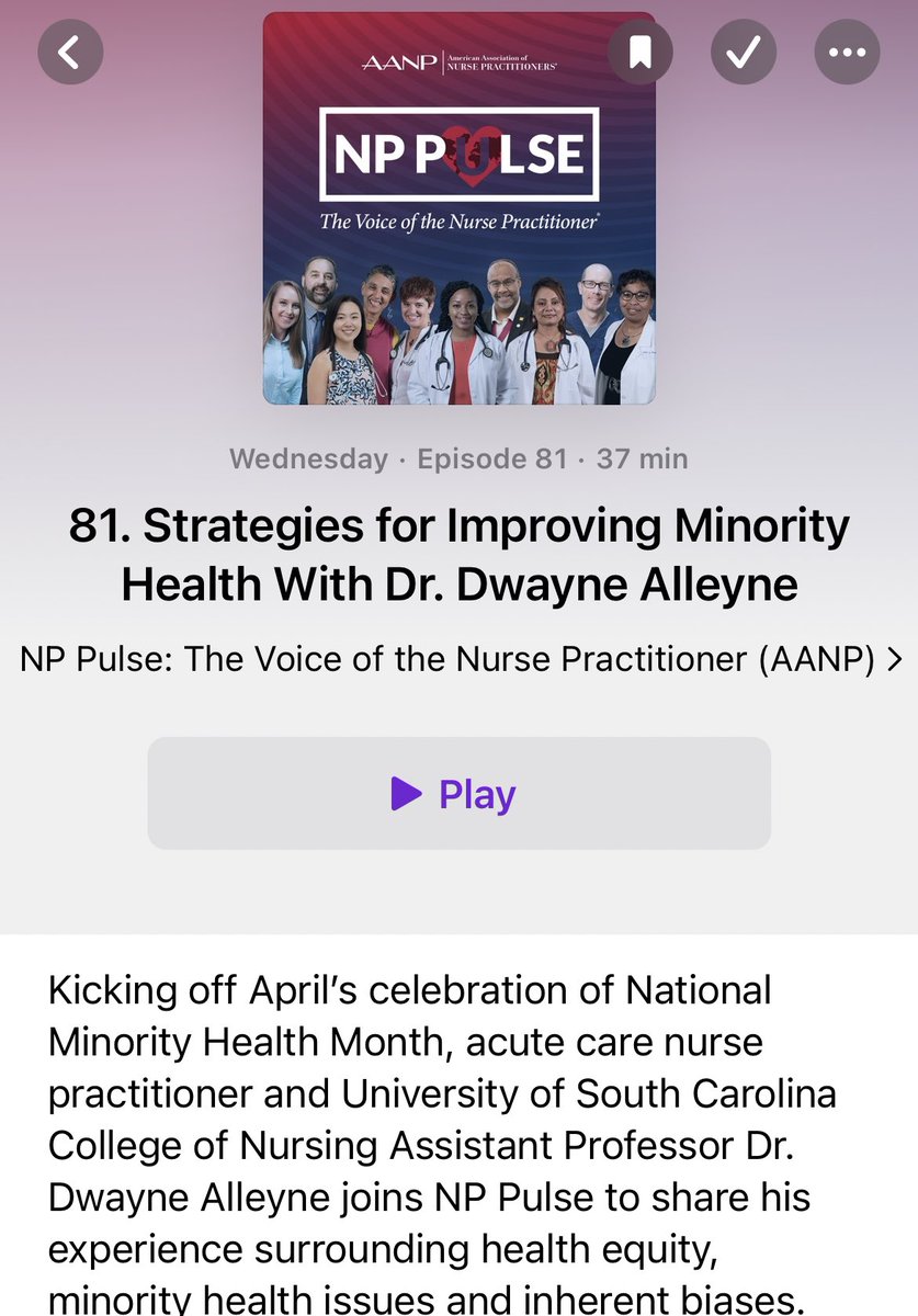 Happy to see this on my Apple Podcast!! ☺️
Happy Minority Health Month!!

#RepresentationMatters #minorityhealthmonth #DiversityandInclusion #HealthEquity