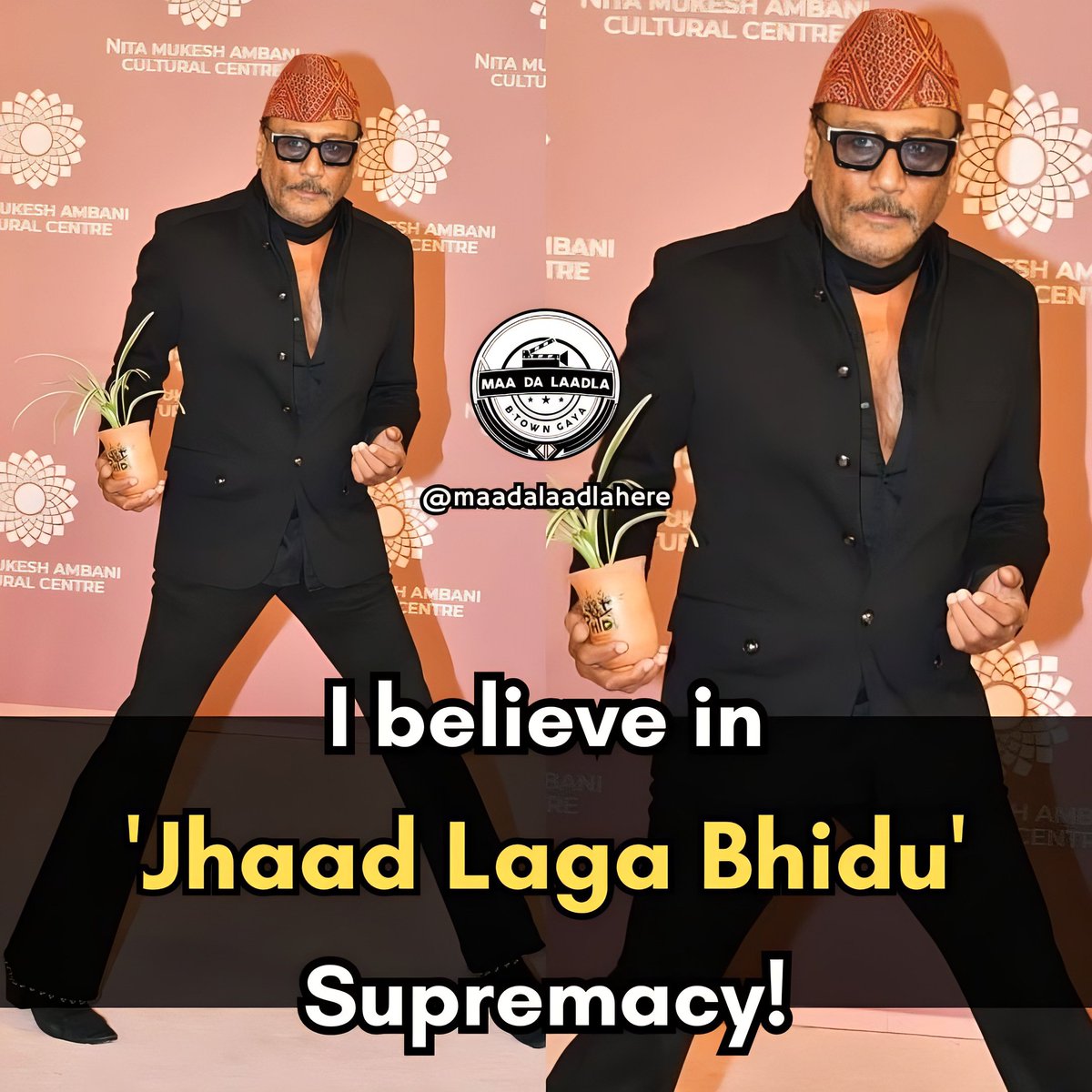 maadalaadlahere's tweet photo. Saare actor/actresses ek taraf...
Jackie Dada ek taraf... Full on MASS! 😎🔥🌱 #NMAAC
#JackieShroff @bindasbhidu https://t.co/5bQhpWZY23