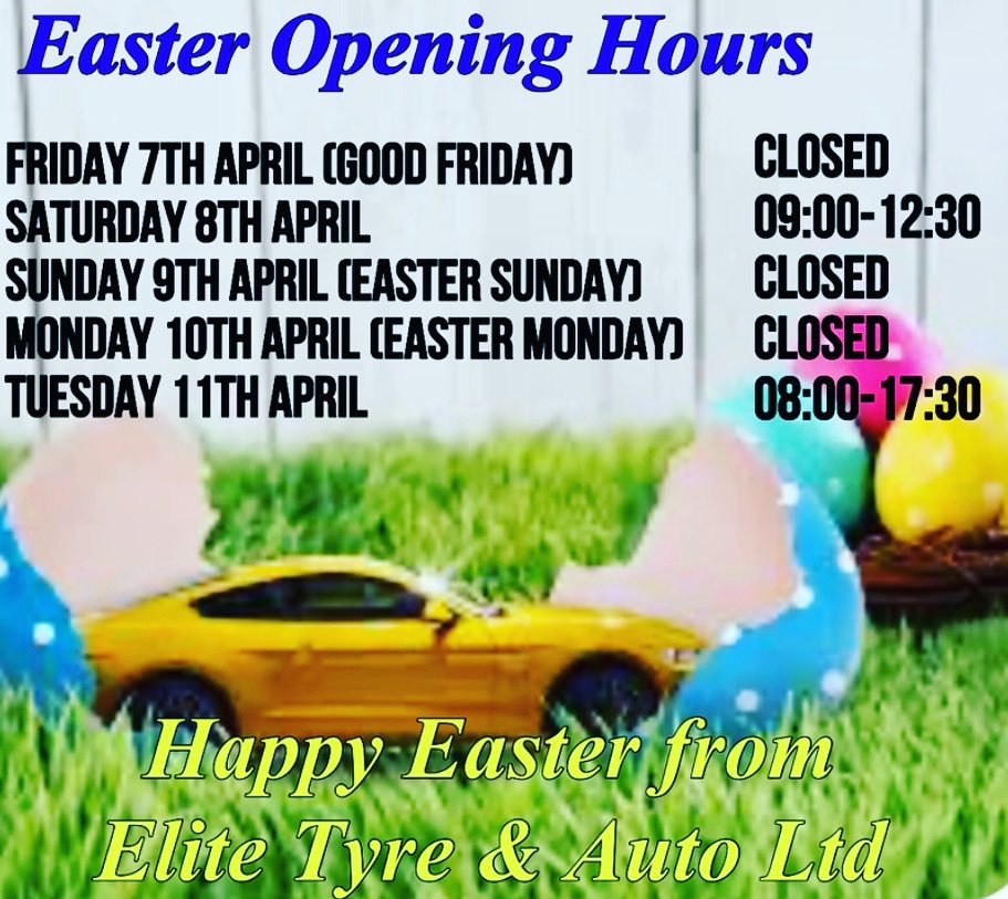 🐣🐣 H🐰PPY EASTER  🐣🐣 Easter Weekend Opening Hours:
#localbusiness #crewe #crewecheshire #garage #openinghours #easter #easter2023 #mot #castrolservice #easterweekend