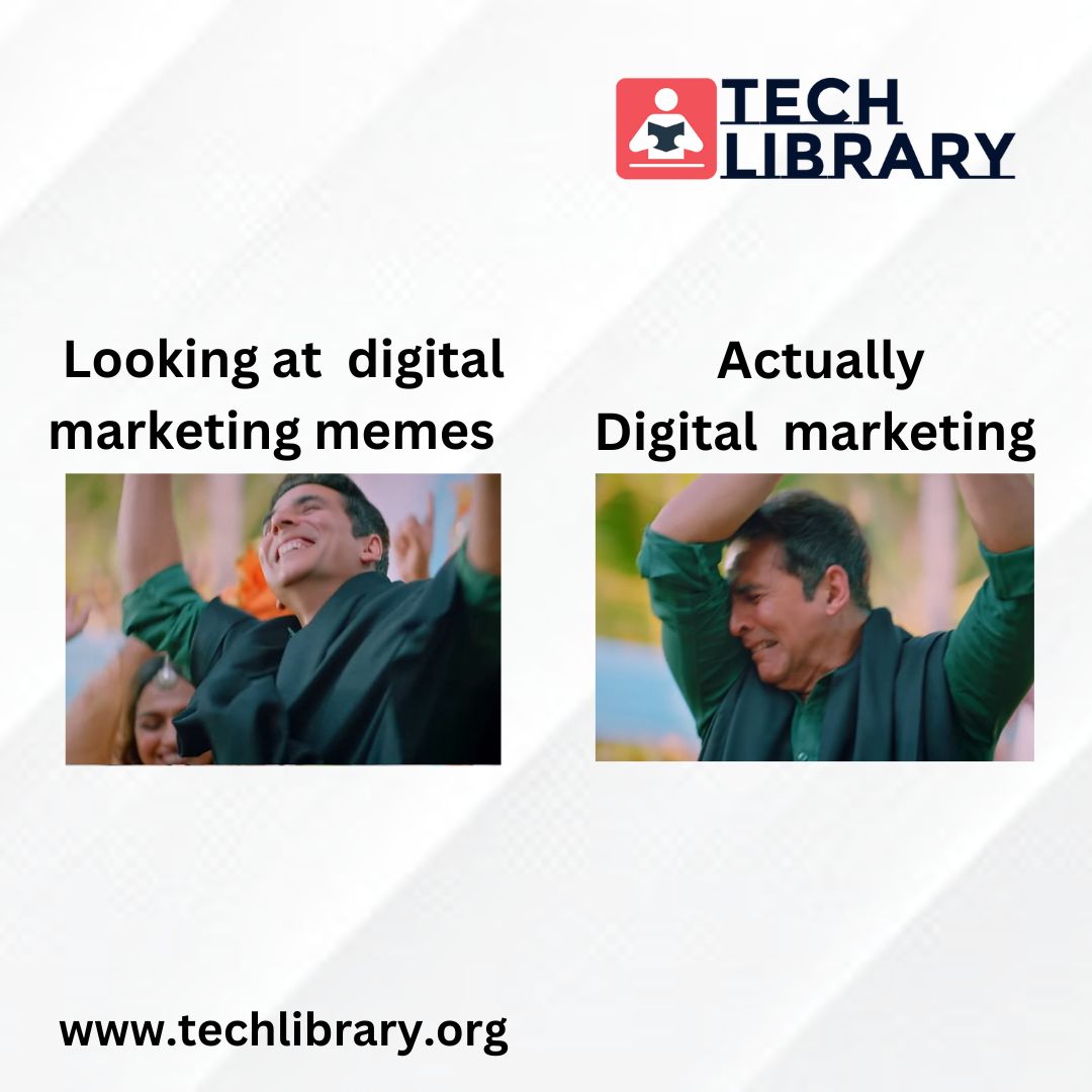 TechLibraryEdu's tweet image. Digital Marketing VS Actual Digital Marketing
#techlibrary #courses #training #institute #digitalmarketing #marketing #digitalmarketingcourse