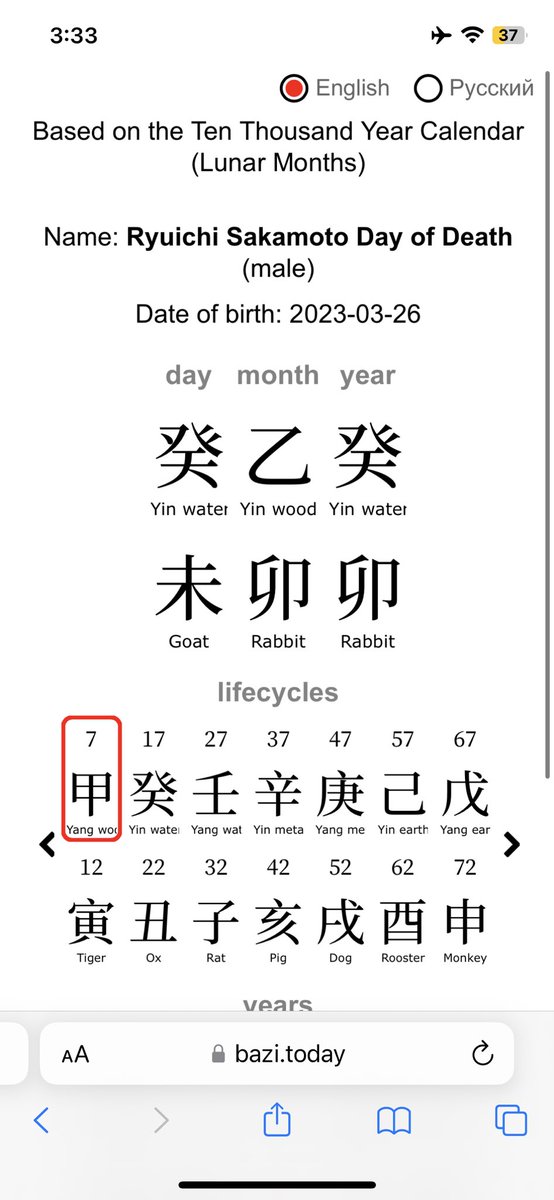 Ryuichi Sakamoto Japanese Composer Follow Power Earth chart 從殺土格 Earth Fire good Wood Water negative Day of Death Wood Combination Rabbit Month Year with Sheep Day Wood Earth Clash 木剋土 Rectal Cancer #ryuichi_sakamoto #chineseastrology #bazi #baziastrology