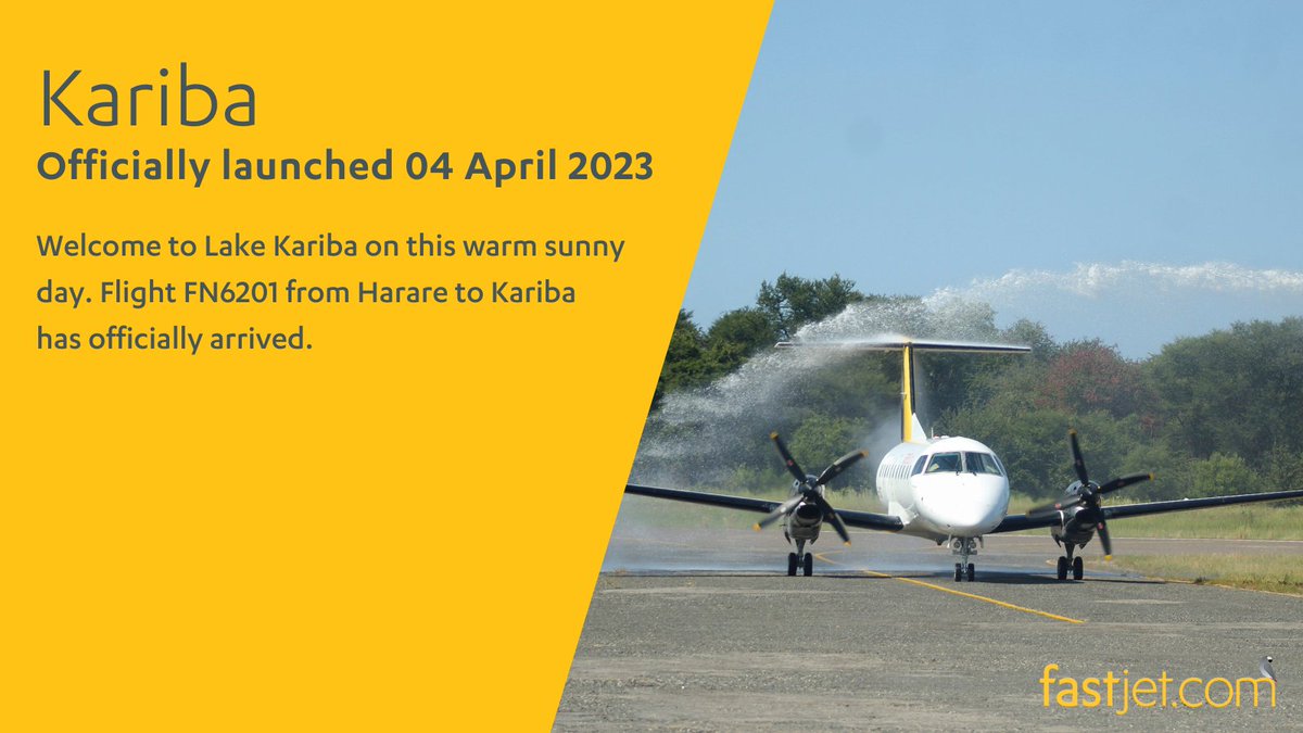 fastjet's tweet photo. Welcome to Lake Kariba. Flight FN6201 from Harare to Kariba has officially arrived.
Read more at https://t.co/VmIaVxmNYl 
#fastjet
#fastjetforeveryone
#Kariba
#fishing
#Sunsets
#BoatCruise
#Safari
#Zimbabwe
#SouthAfrica https://t.co/fx1vBN8POi
