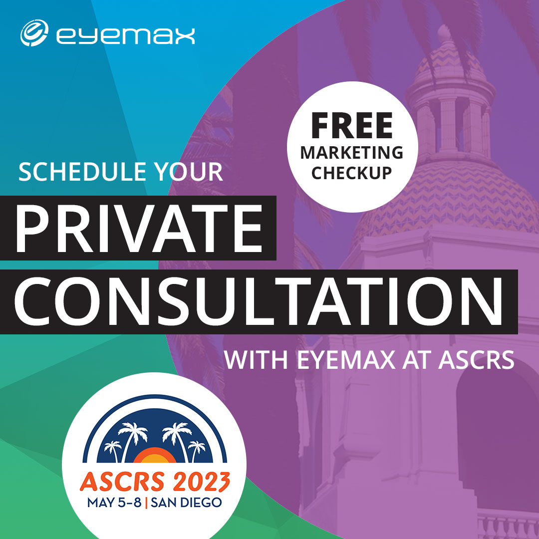 EyeMaxGroup's tweet image. It's time to meet Eyemax.  Schedule your time with us at the ASCRS | ASOA meeting today: ow.ly/olv950NtaFf