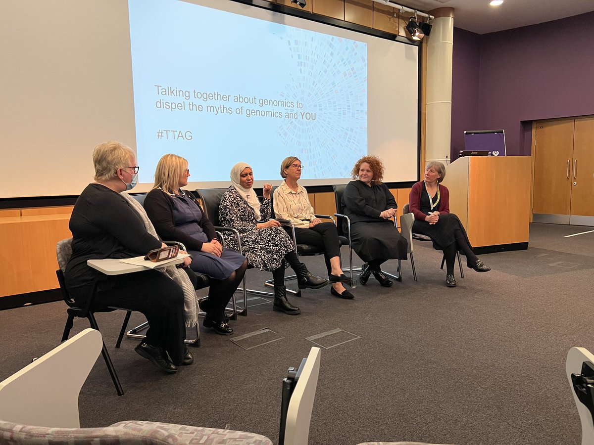 A great morning at the @nwgmsa #genomicsroadshow 
Rounding off with a fabulous panel representing nursing and midwifery in genomics #TTAG @yorke_janelle @i_kirwan @MandyPhilbin @wabbasy