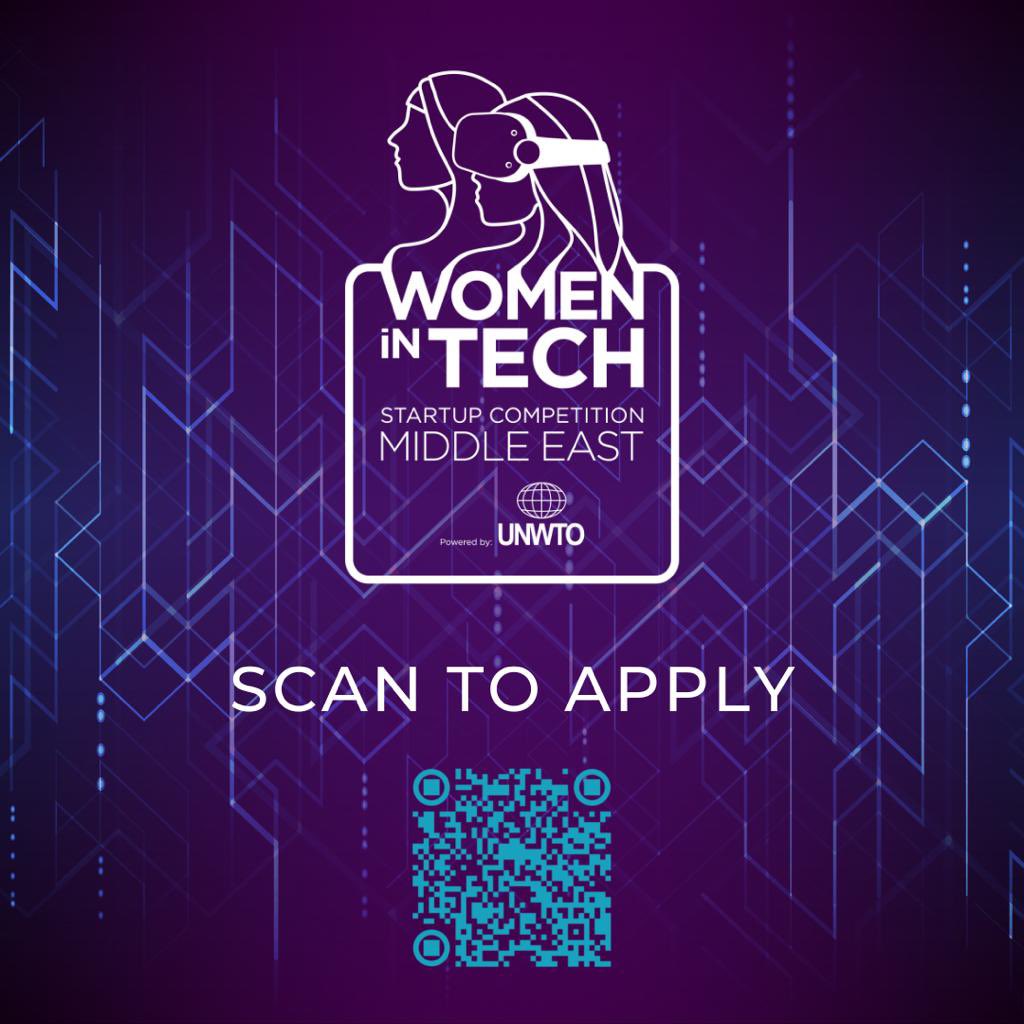 NataliaBayona's tweet photo. ."@UNWTO new #startup competition to support female #tourism tech entrepreneurs and innovators across the Middle East is here! Apply with your social impact, deep tech &amp; digital solution and pitch with us during the #WorldTourismDay in Riyadh" @MENAbytes https://t.co/12ueBJ5nAo https://t.co/Nh4LEVsaiv