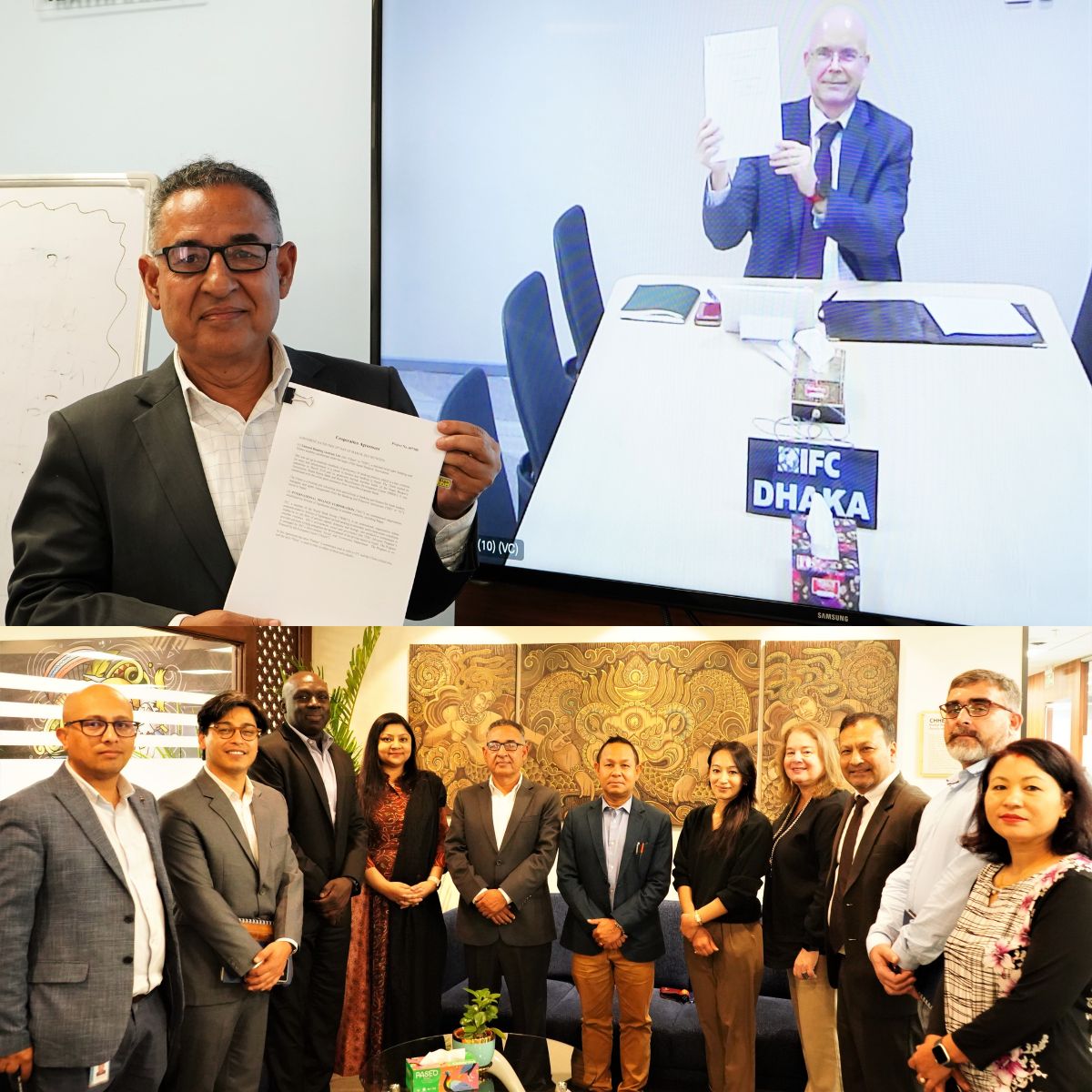 IFC_AsiaPacific's tweet photo. Great news for #finance enthusiasts in🇳🇵! 
🖊️IFC &amp; National Banking Institute of Nepal have signed an agreement to improve #esg🍃 standards among financial institutions. 
The partnership will help improve the curriculum &amp; trainers' capacity on ESG in the institute.
@EUinNepal https://t.co/5xb1p84QtY