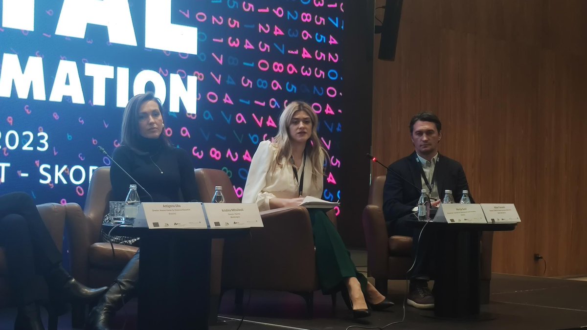 fmeta's tweet photo. “I would like to emphasize that digitalization is all around us, we use devices in our business and private life. Governments from the whole region have to recognize that it is important for them to introduce digitalization into their services.”- Marija Suzić, IDI, Serbia #ICEDA https://t.co/2tcklz6thU