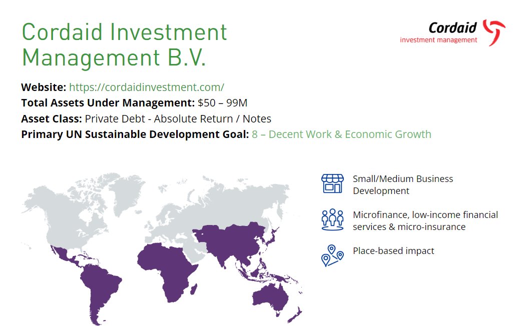 We are thrilled to announce that Cordaid Investment Management has been selected as one of the Emerging Impact Managers in the twelfth edition of the IA 50 by ImpactAssets.

lnkd.in/e5Th5bye

#ImpactInvesting #SustainableDevelopment #IA50 #SDGs