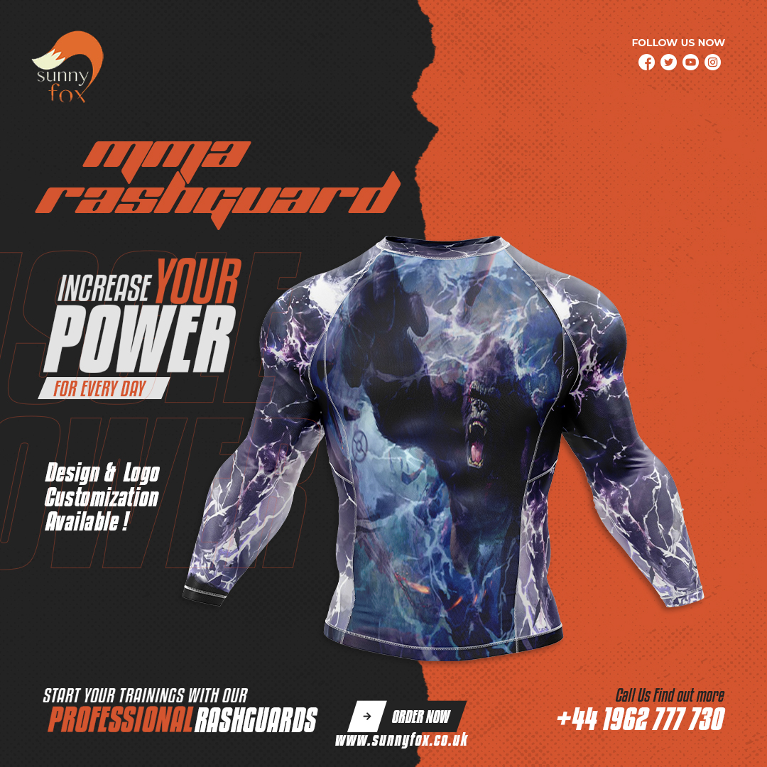 Looking for a high-quality MMA rashguard that can withstand the rigors of training and fighting sessions?

Look no further than Sunnyfox, where we strive for greatness with every product we produce.
#rashguard #rashguards #customrashguard