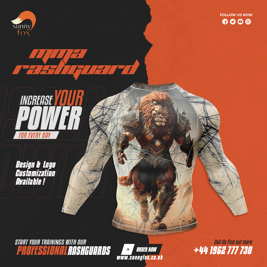 Looking for a high-quality MMA rashguard that can withstand the rigors of training and fighting sessions?  Look no further than Sunnyfox, where we strive for greatness with every product we produce.

#rashguard #rashguards #customrashguard