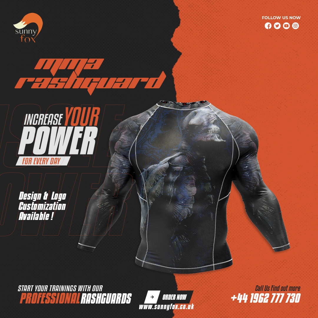 Looking for a high-quality MMA rashguard that can withstand the rigors of training and fighting sessions?  Look no further than Sunnyfox, where we strive for greatness with every product we produce.

#rashguard #rashguards #customrashguard